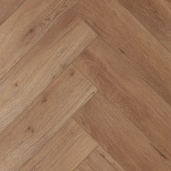 Herringbone water resistant flooring tarbet oak