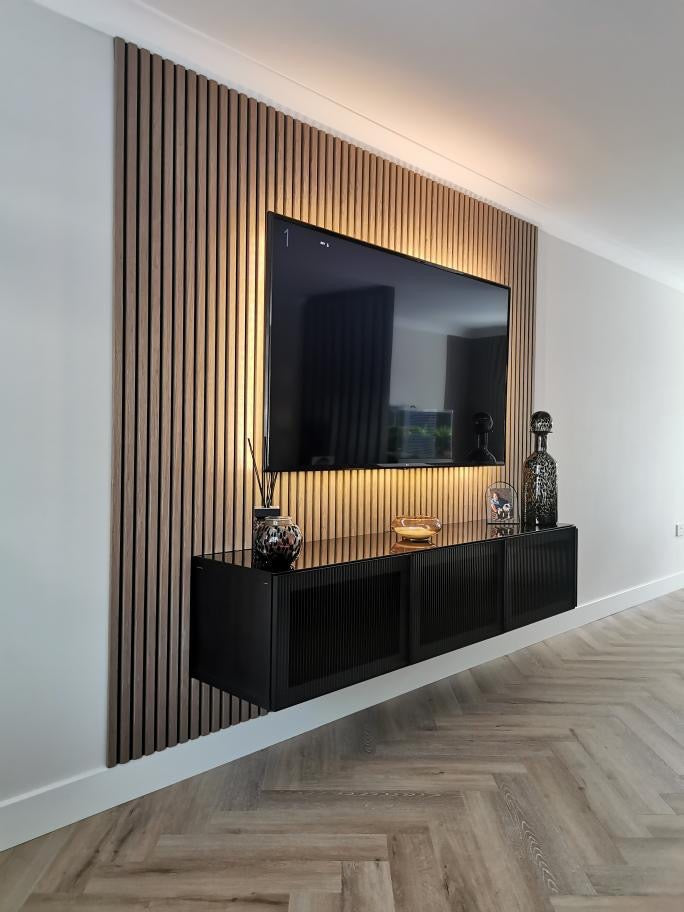 Walnut acoustic panels