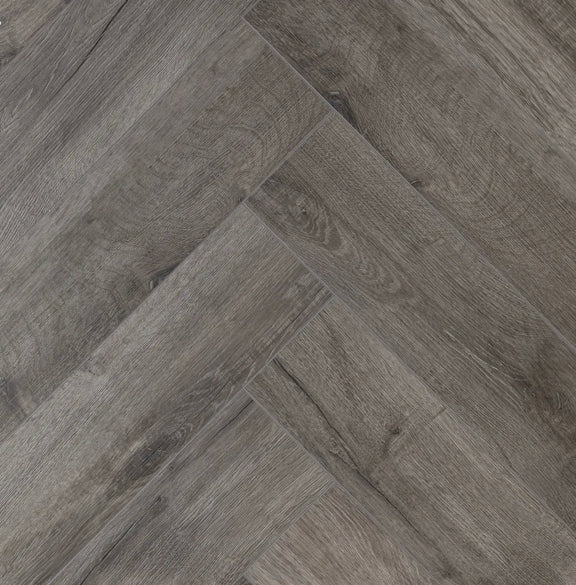Herringbone water resistant flooring Carron oak