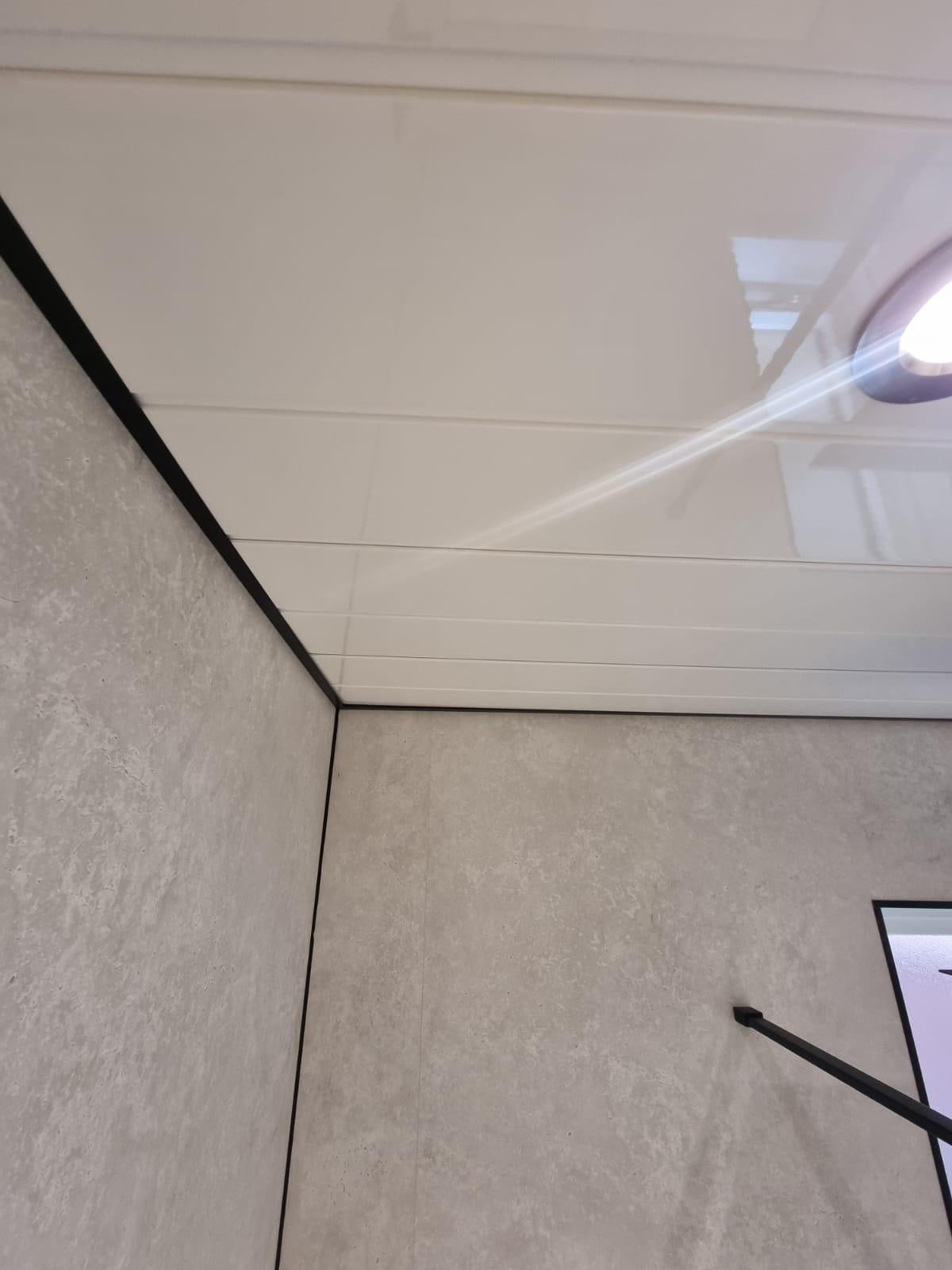 PVC white stone matt 10mm