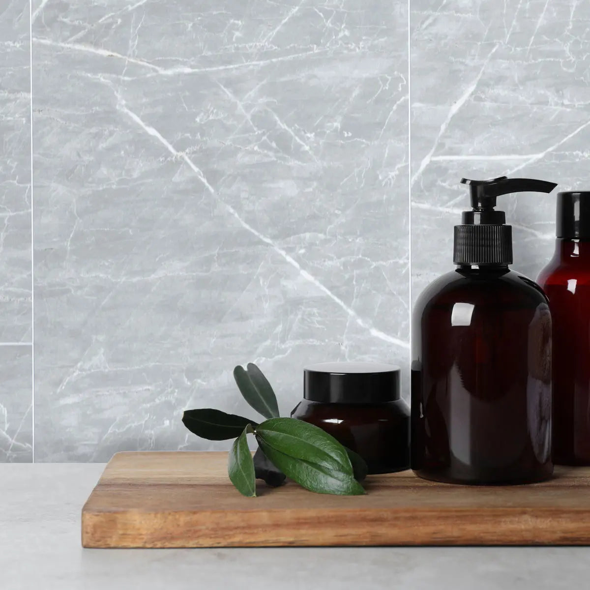 Grey Quartz Tile Wet Wall