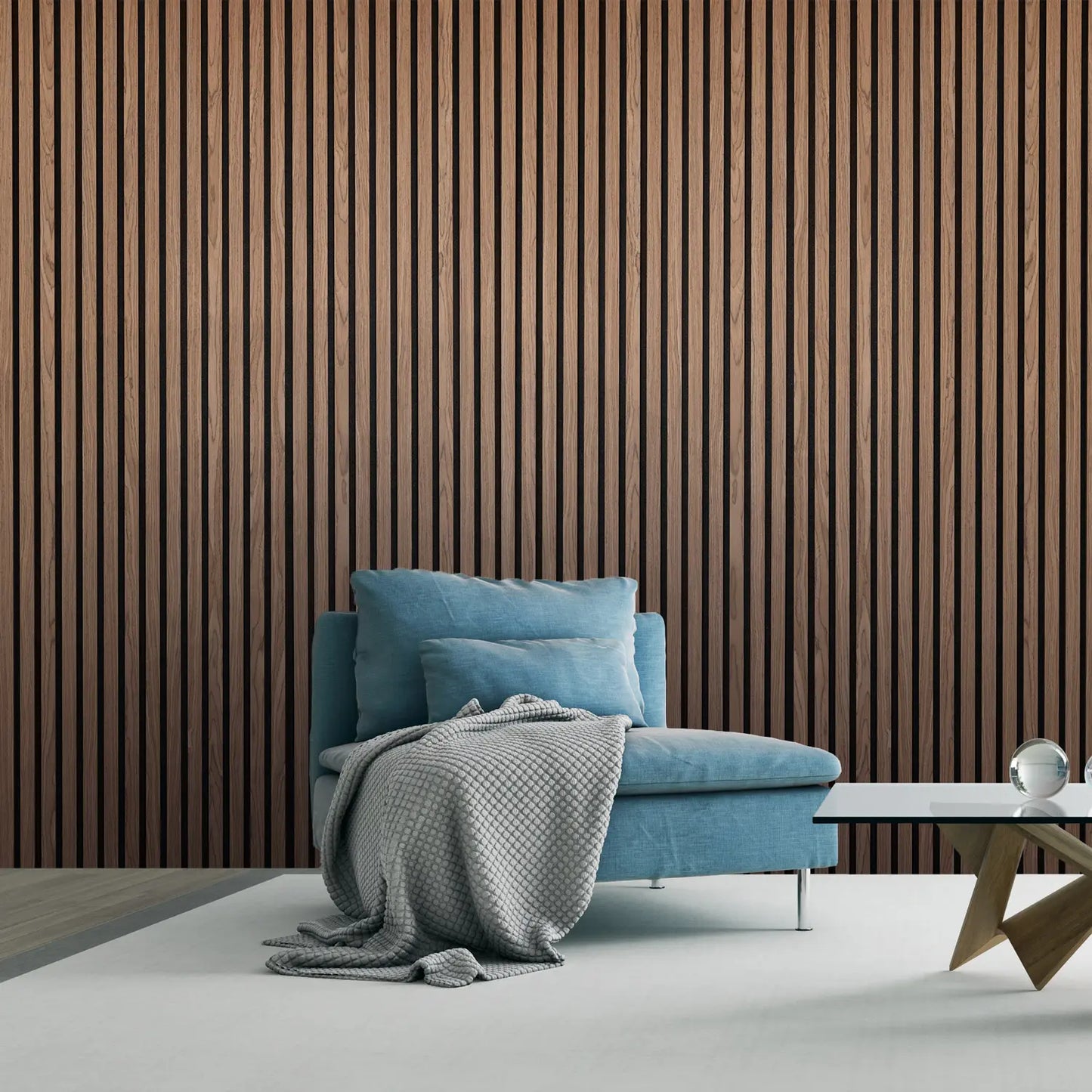 Acoustic Slatwall Walnut