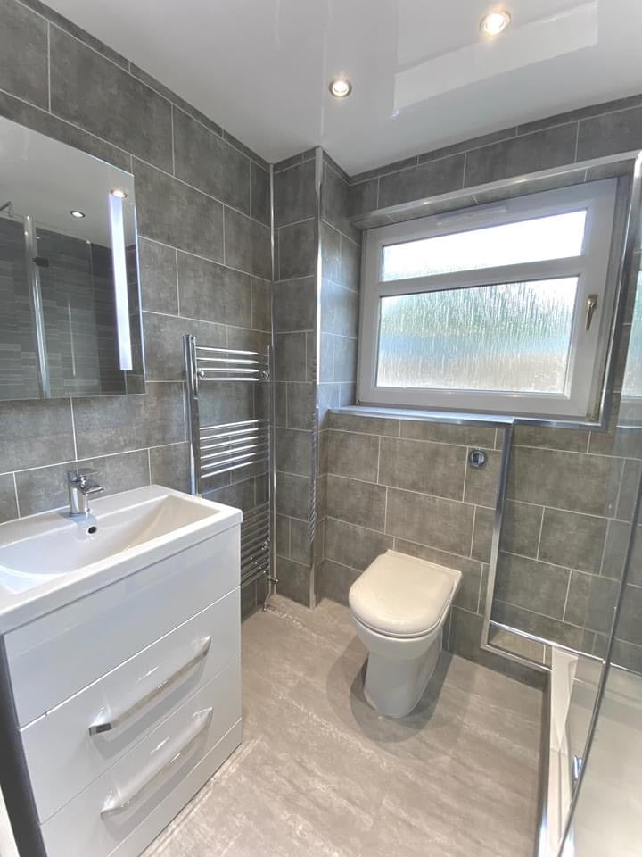 PVC flagstone grey tile