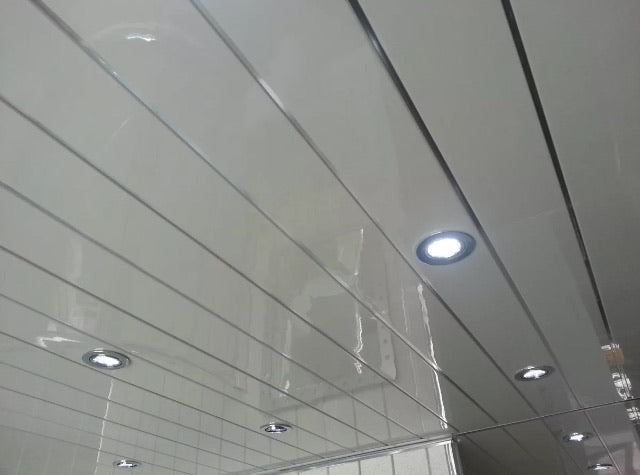 Ceiling Panels white with silver 8mm