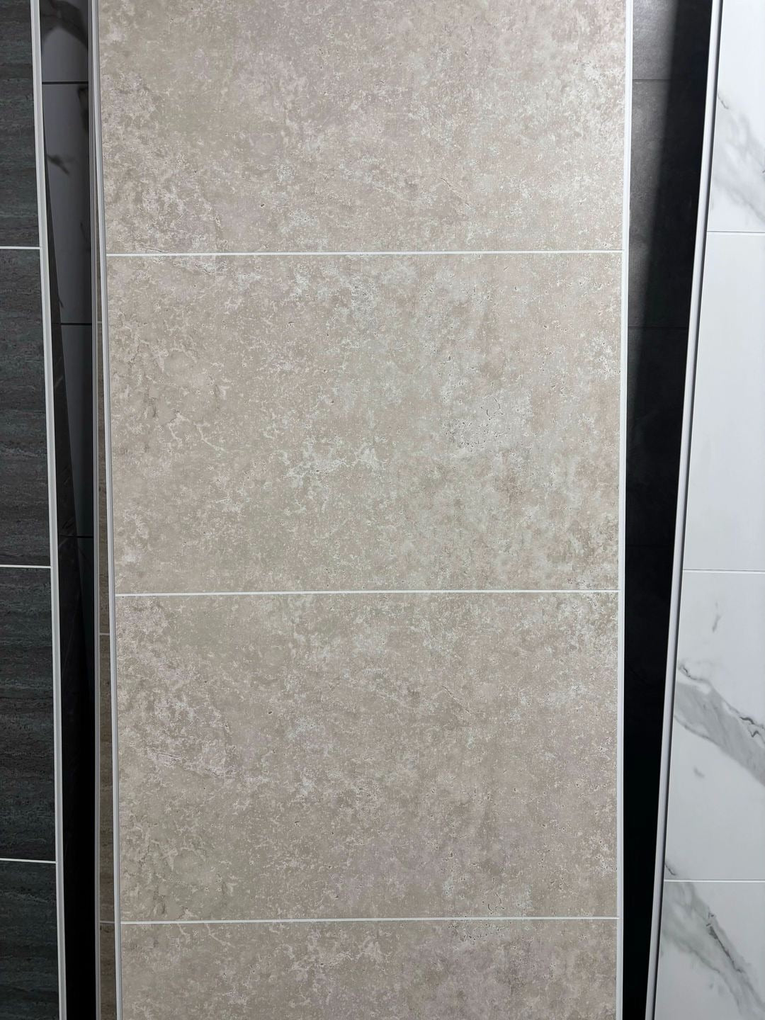 Beige concrete tile 8mm
