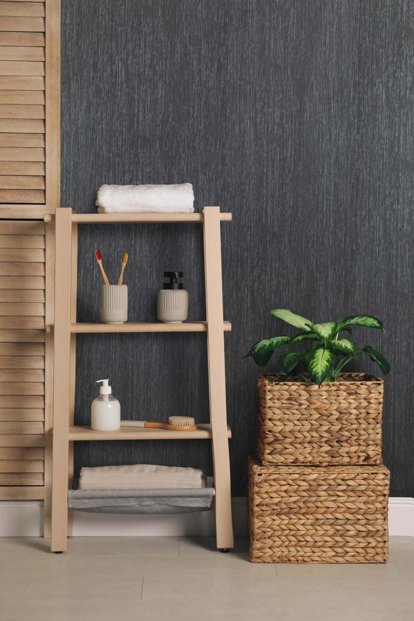 Abstract brushed black