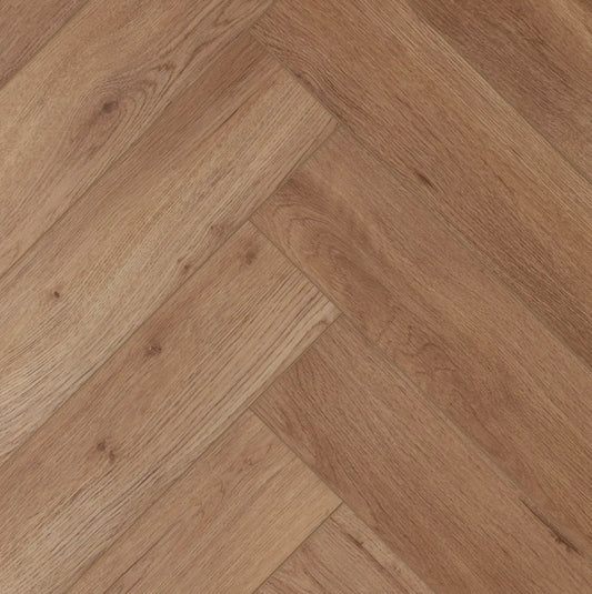 Herringbone water resistant flooring tarbet oak