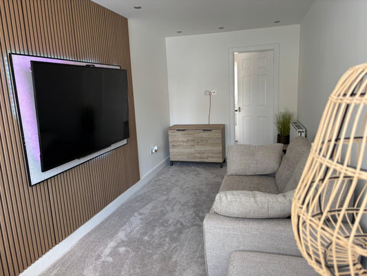 Teak acoustic panels
