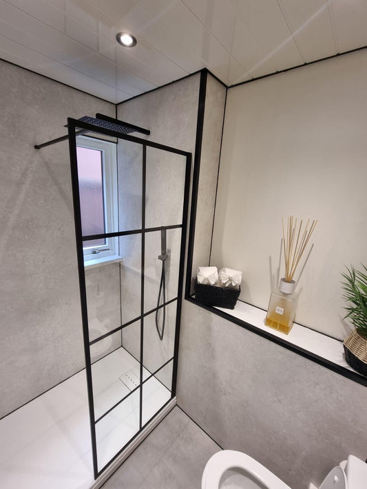 PVC white matte concrete 10mm