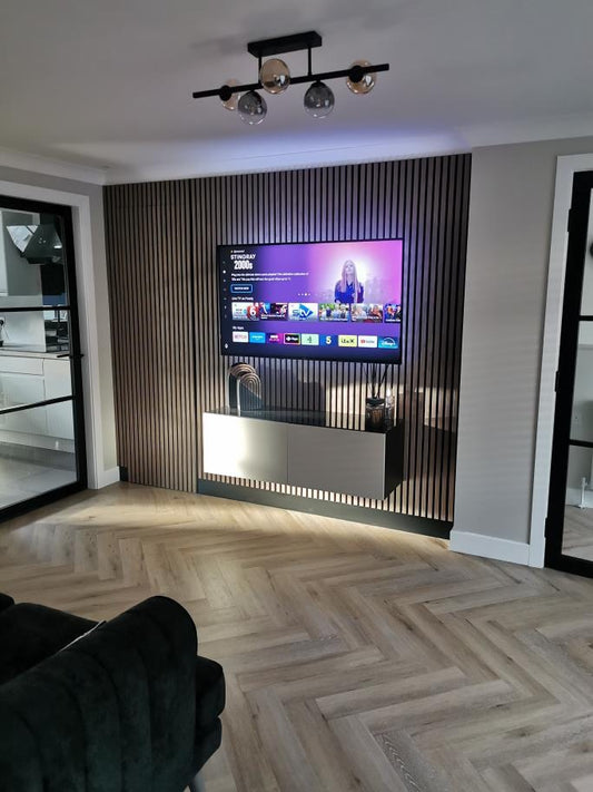 Walnut acoustic panels