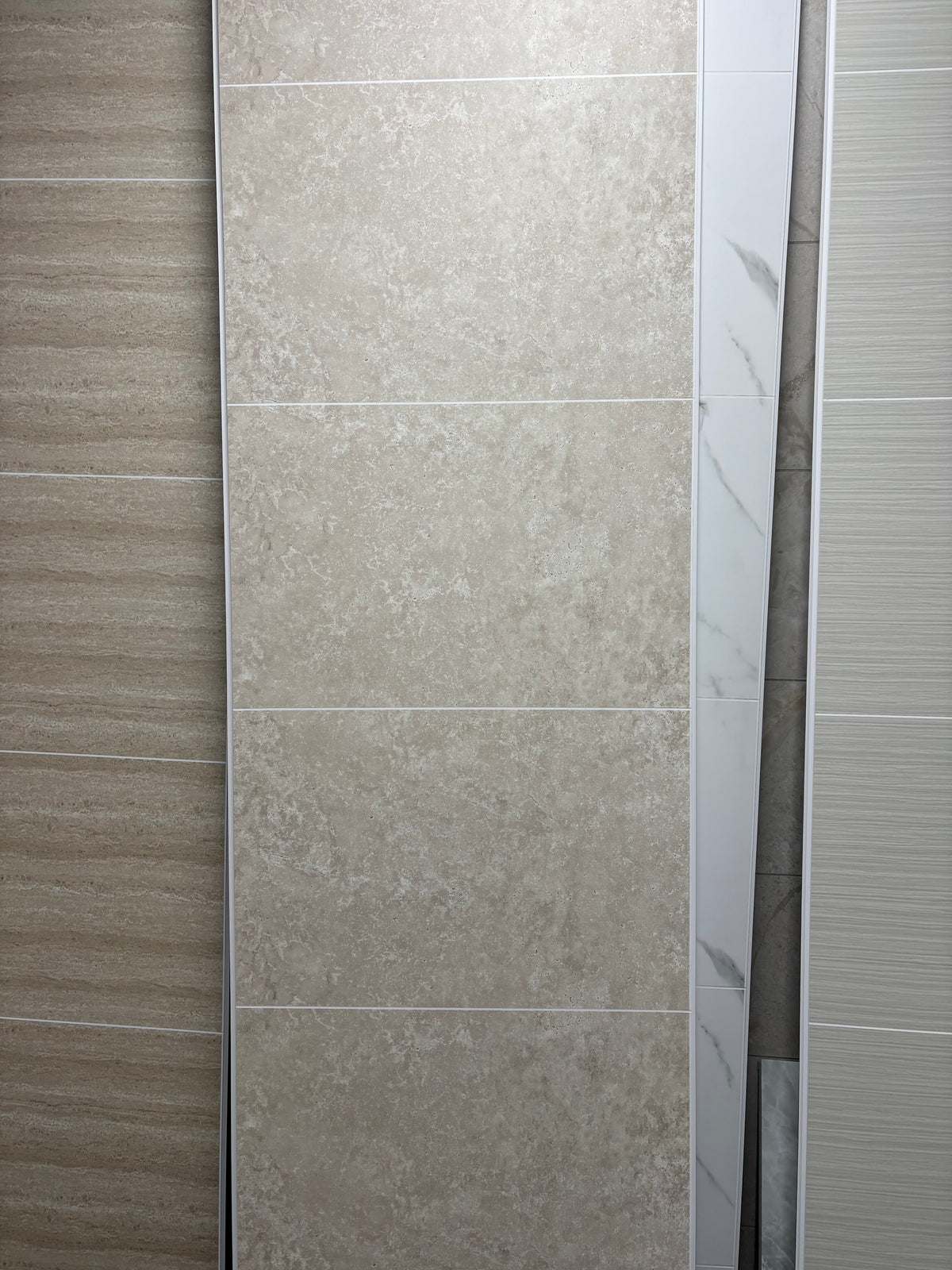 Beige concrete tile 8mm