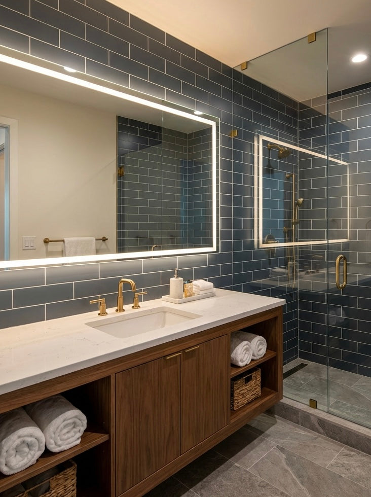 Blue metro tile 10mm