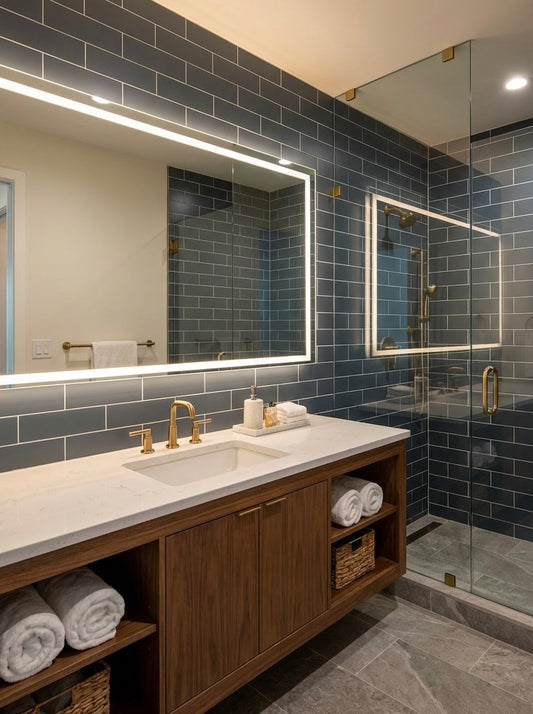 Blue metro tile 10mm