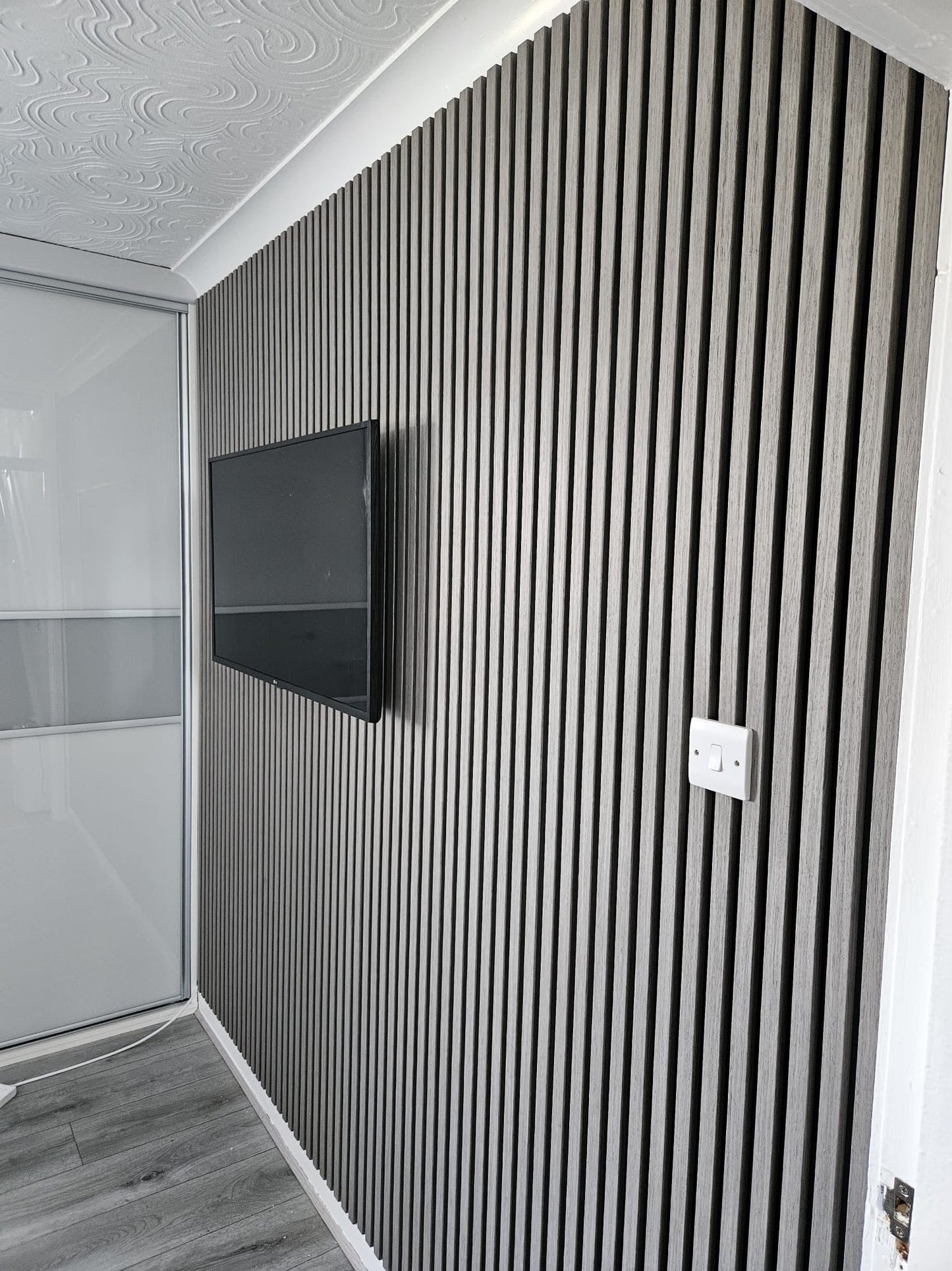 Grey acoustic panels